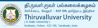 Thiruvalluvar University 2013 CBCS Results Thiruvalluvar University 2013 CBCS Results