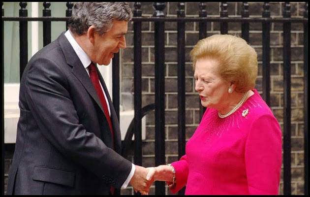 Gordon Brown & Margaret Thatcher