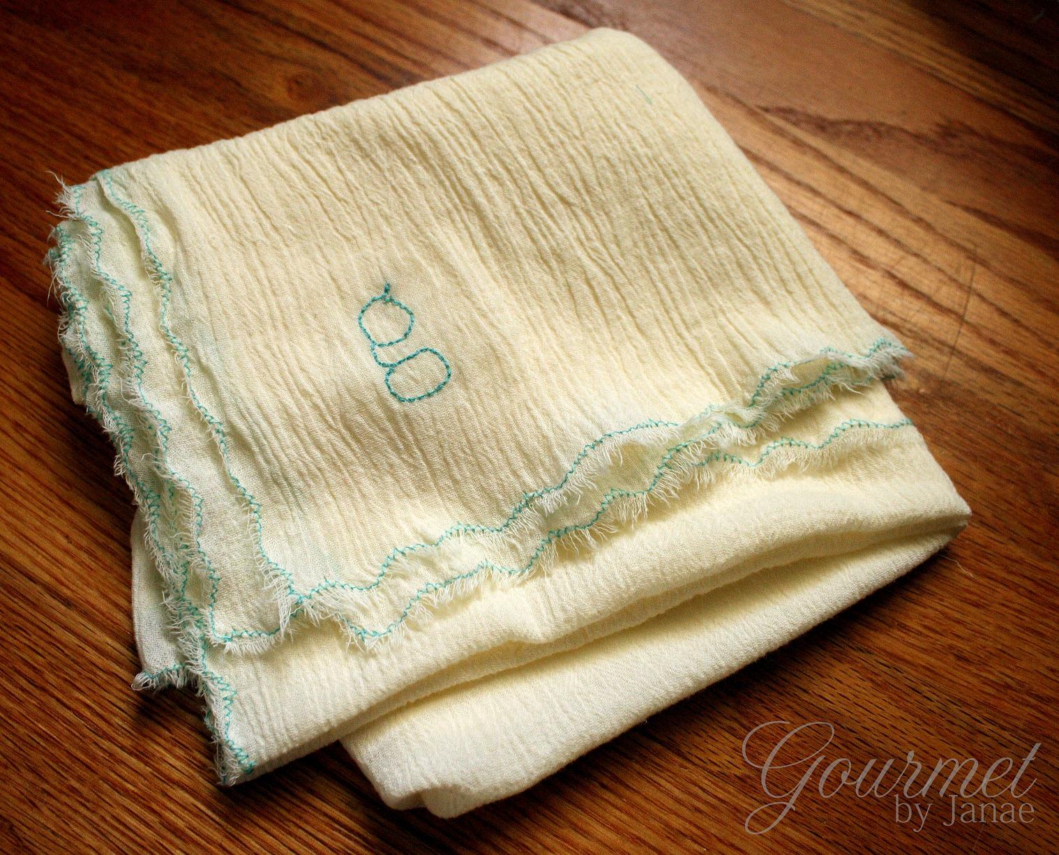 Gourmet by Janae Simple Personalized Cotton Baby Blanket