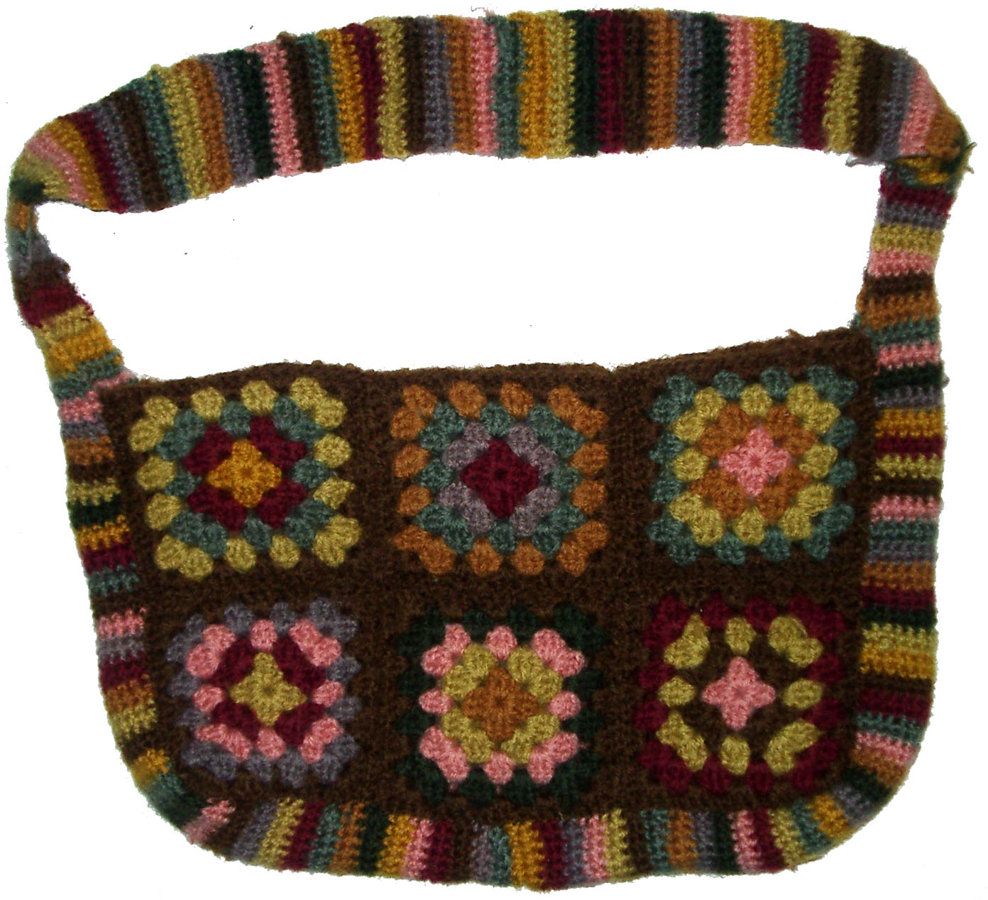 Just a Stitch Away: Crocheted Granny Square Bag