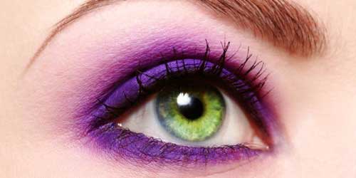  Como hacer un maquillaje en tonos violetas espectacular