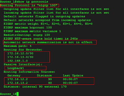 show ip protocols show ip protocols