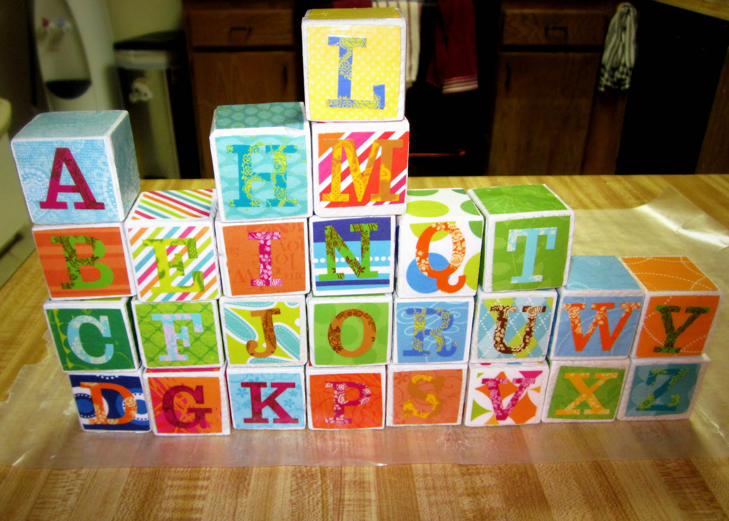 Mejia Mamma Awesome ABC Blocks Happy 1st Bday Pierce!!