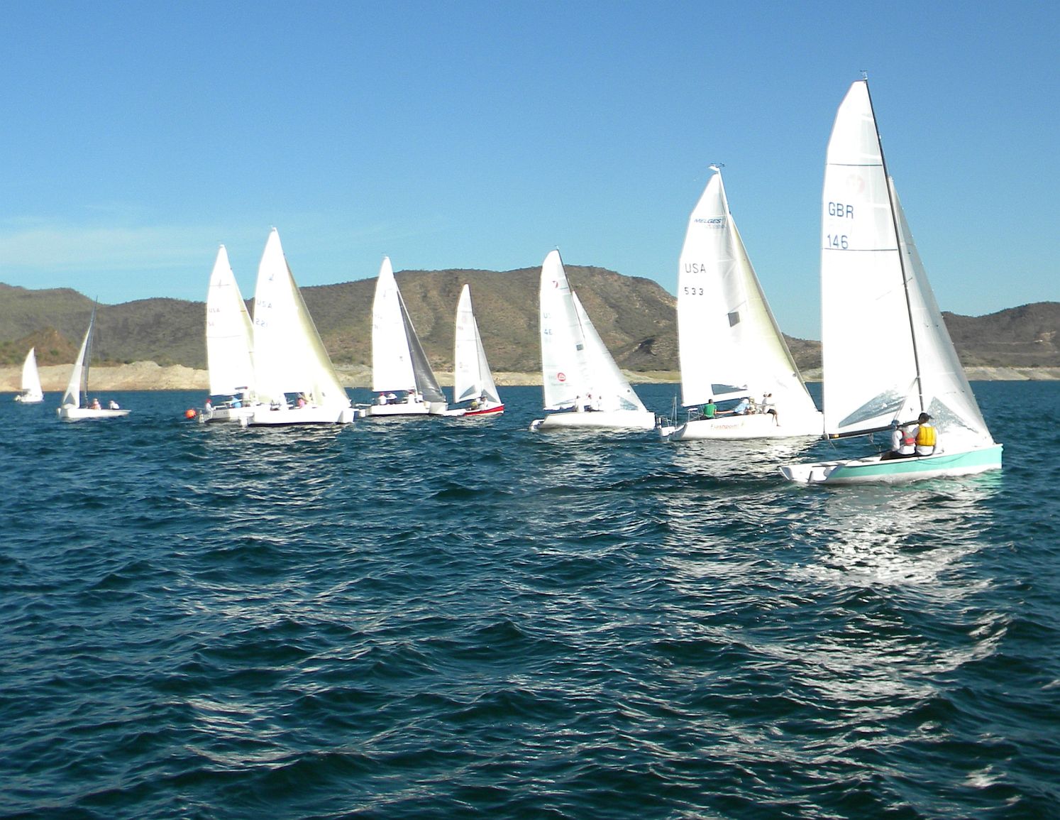 Desert Sea New Mexico and Southwestern Sailing Sail Racing at Lake
