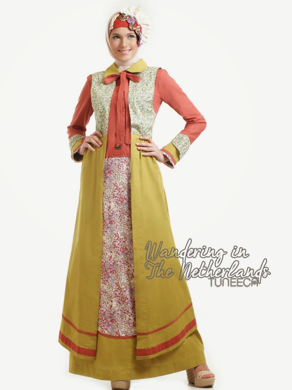12 Contoh Model Gamis Muslim Lebaran Terbaru Kumpulan Model Baju