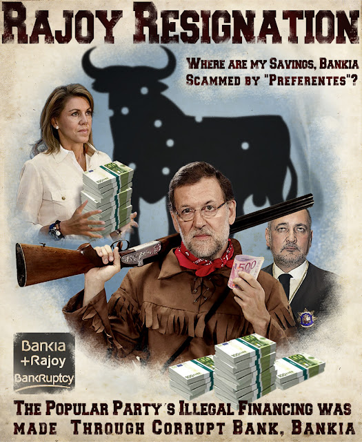 Rajoy dimision, Partido Popular corrupto