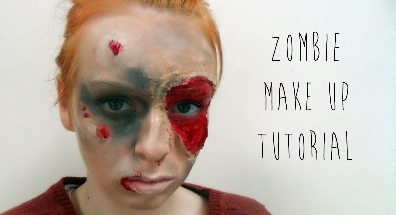 A Model in London Halloween Zombie Make Up Tutorial
