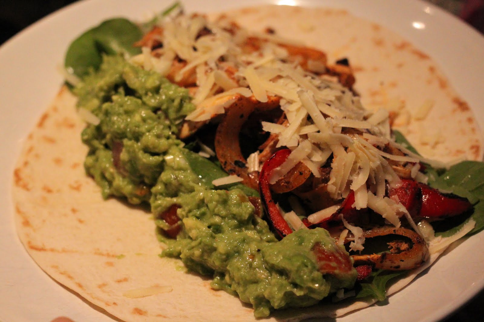 Dine at Mine Chicken and Vegetable Fajitas with Guacamole