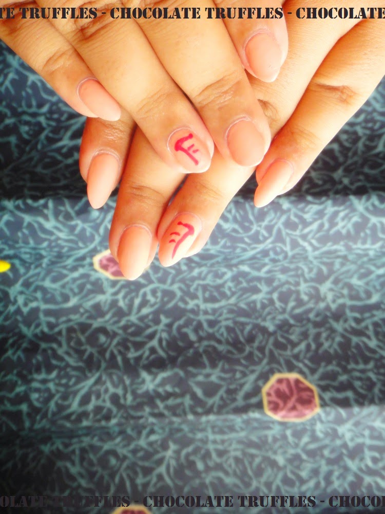 Chocolate Truffle Nails Supernatural Dean Winchester Marks/Burns Nails