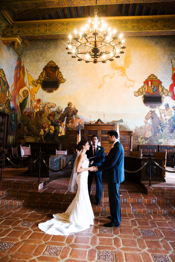 Wedding Dazed City Hall Romance Santa Barbara City Hall