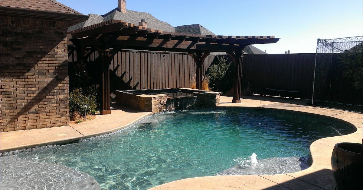 Pergolas, Arbors and Decks in Lubbock, TX Poolside Pergola in