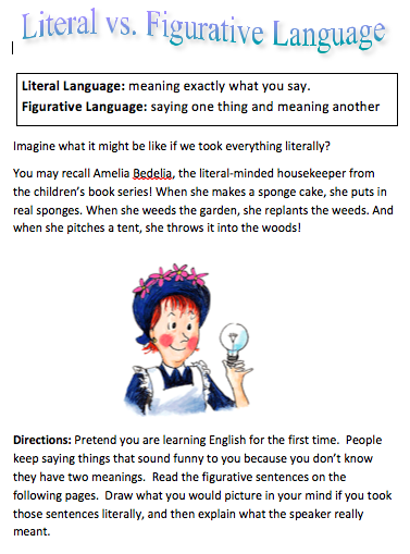 literal language