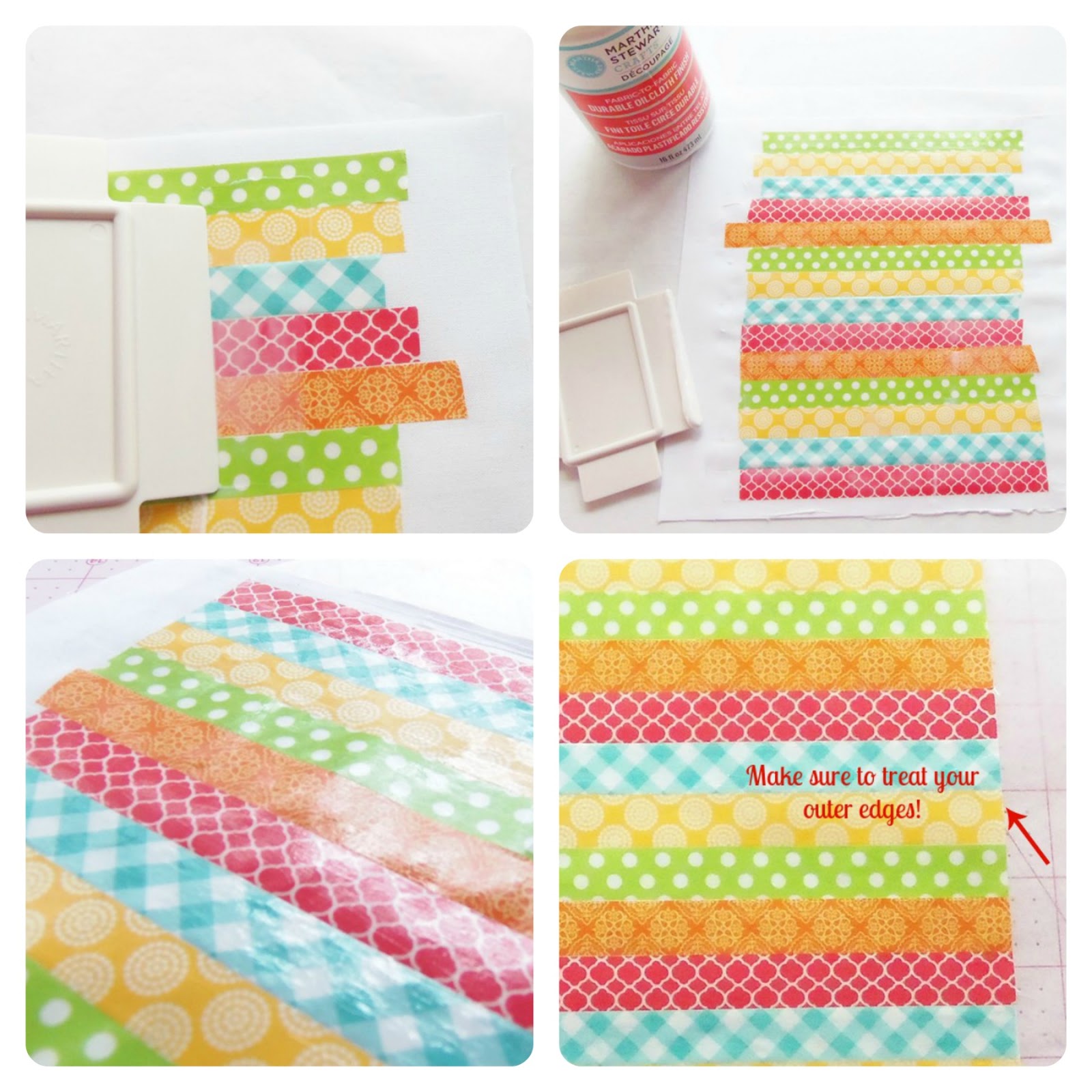 The Hyper Hub *Tutorial* Make your own Oilcloth Washi Tape Fabric