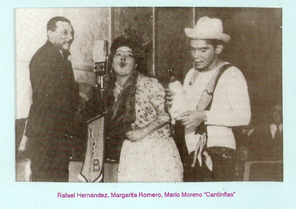 RAFAEL HERNANDEZ,MARIO MORENO "CANTINFLAS" Y MARGARITA ROMERO