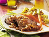 Peppered Beef Tenderloin with Mushroom Sauce