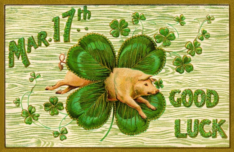 vintage ladies st patricks day cards