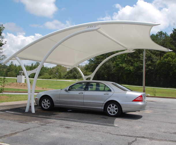 PVC Car Parking Shade In UAE