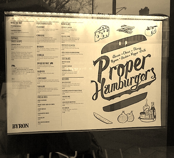 The quite fantastic Byron Burger recently opened dangerously close to the office... Menu