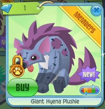 Animal Jam Spirit Blog: New Giant Hyena Plushie!