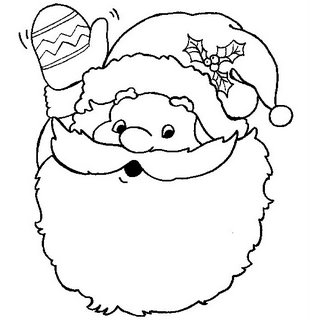 Papai Noel para colorir Desenhos para Colorir - imagens de um papai noel para colorir