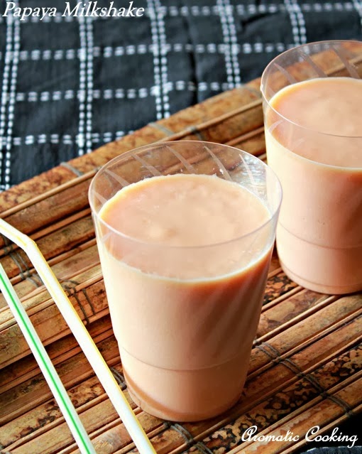 Aromatic Cooking Papaya Milkshake