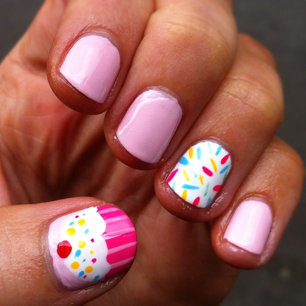Monday Manicure: Cupcakes & Sprinkles Nail Art Perfectly Polished Monday Manicure: Cupcakes & Sprinkles Nail Art - Monday Manicure: Cupcakes & Sprinkles Nail Art Perfectly Polished