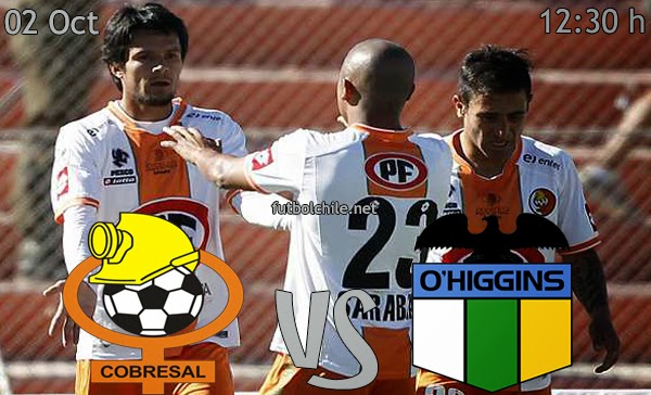 Cobresal vs O'Higgins - Campeonato Apertura - 12:30 h - 02/11/2013