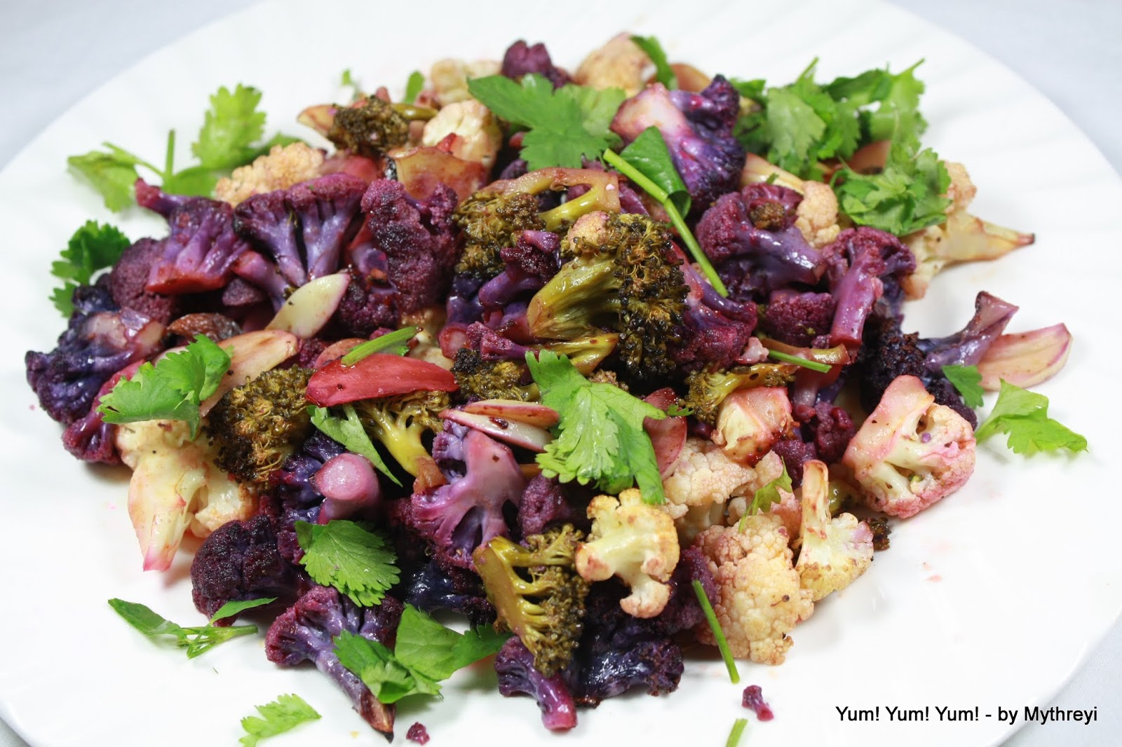 Yum! Yum! Yum! Colorful Cauliflower Bake ( Low Calorie Recipes)