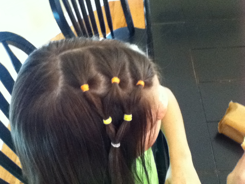 Fairy Tale Hairstyles Upside Down Candy Corn Hairstyle