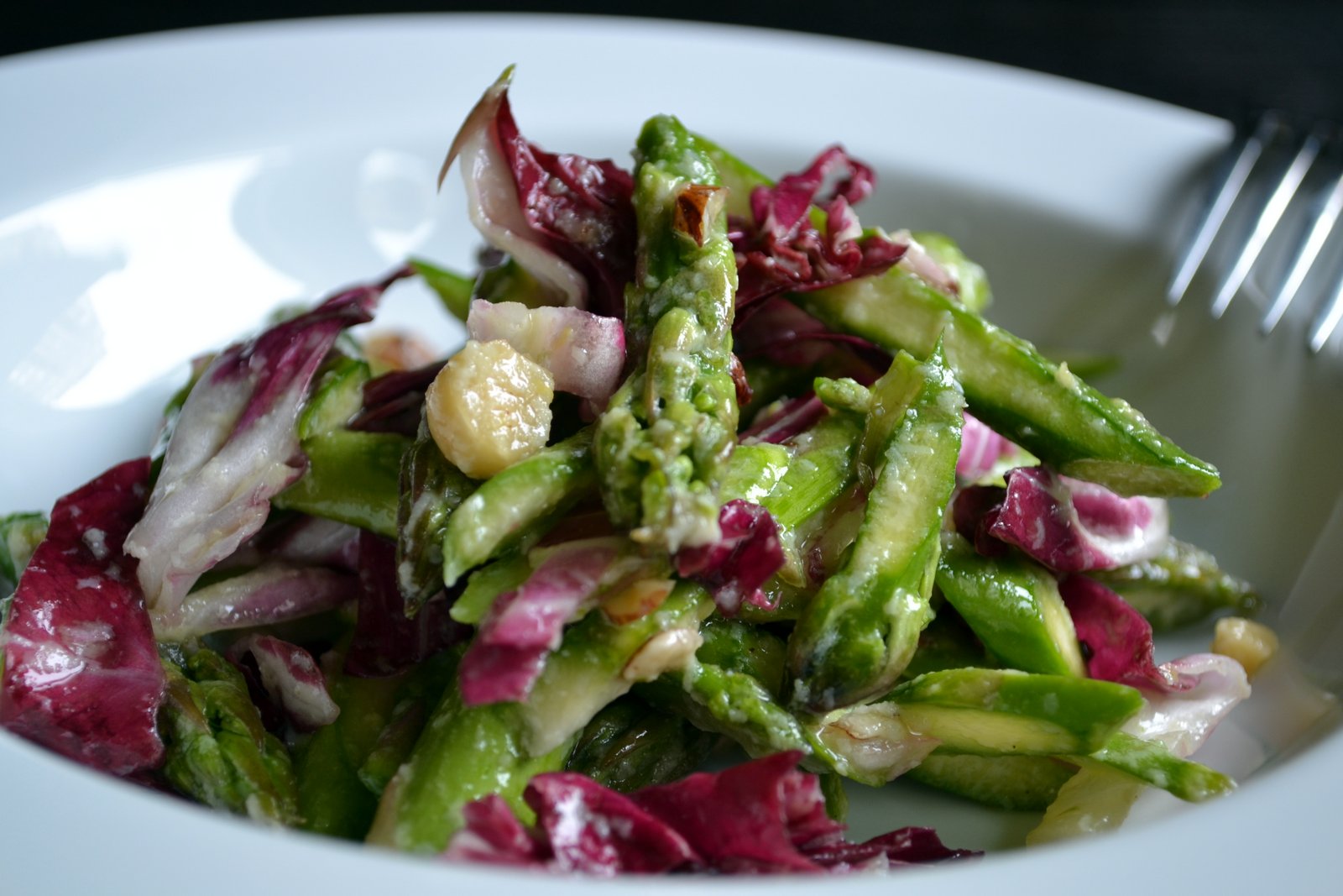 Hardly Housewives Asparagus and Hazelnut Salad
