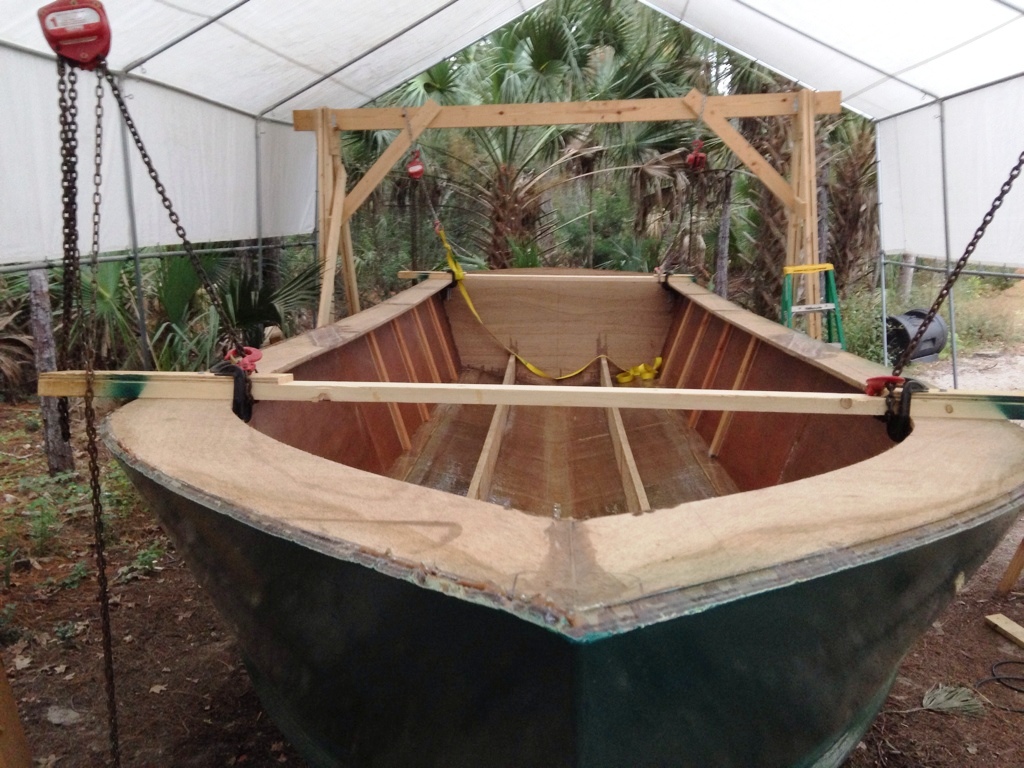 Great Alaskan 28ft Boat Build We got the boat flipped over and sitting