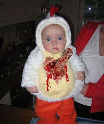Alien baby being born Halloween costume