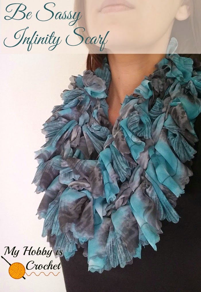 ... crocheting with Sassy Fabric Yarn, it took me less than an hour to