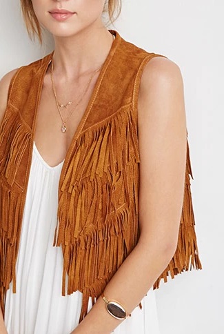 Forever21 Fringe Vest