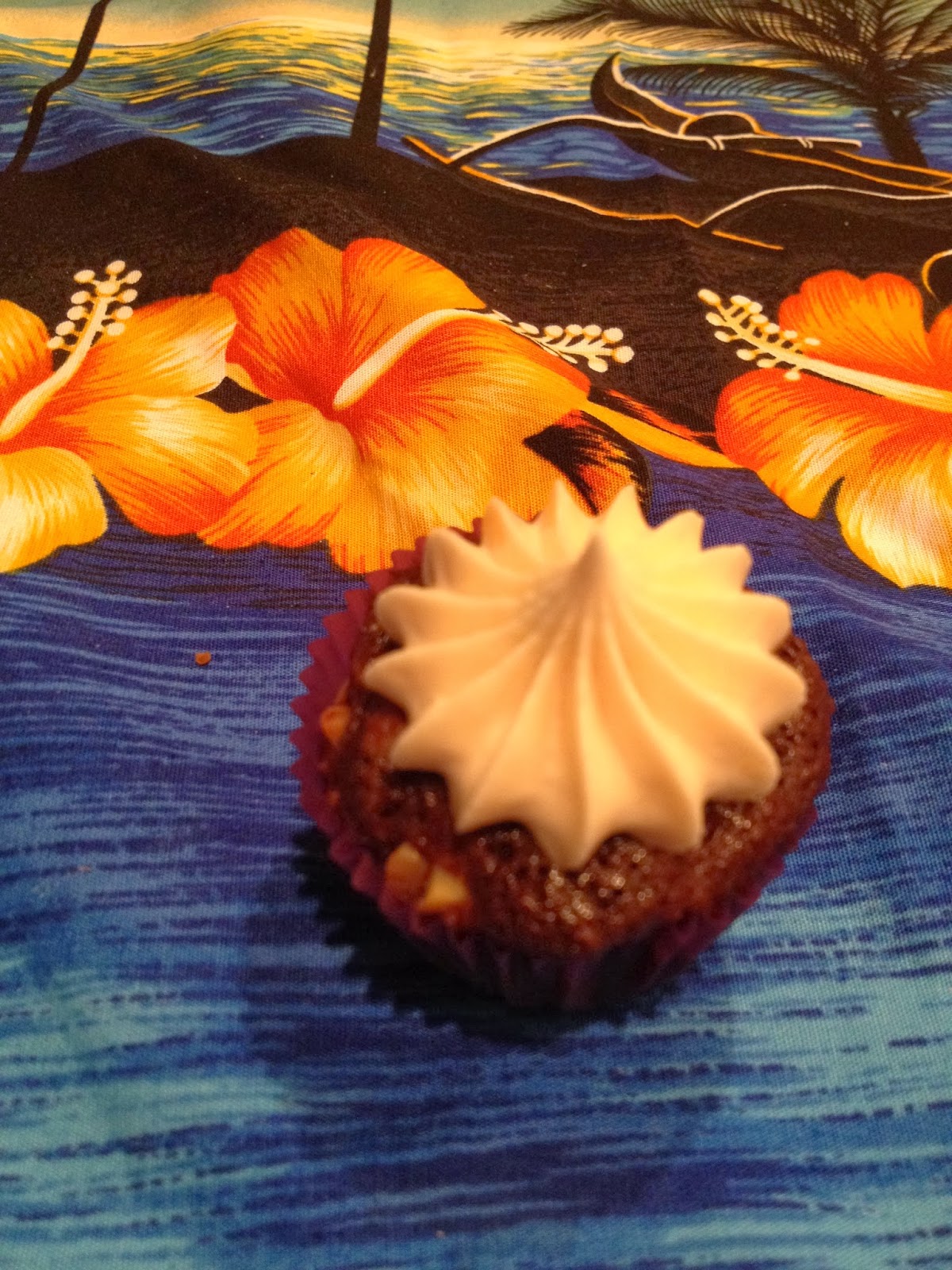 Sea Jay's Cupcakes Chocolate Macadamia Nut Cupcakes with Caramel