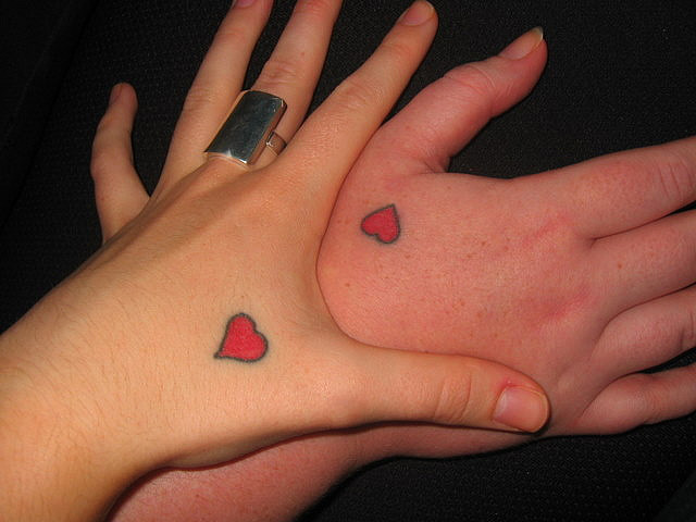 CR Tattoos Design: Small heart tattoos for women