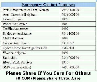 EMERGENCY CONTACT NUMBERS