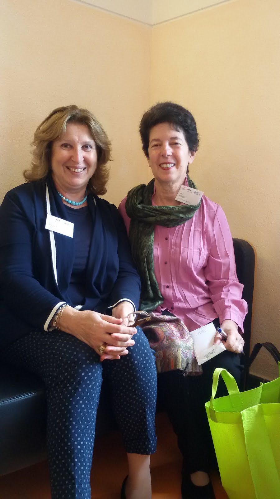 Rita Roberto insieme alla Presidente dell'ICCFR Anne Berger, di Boston.