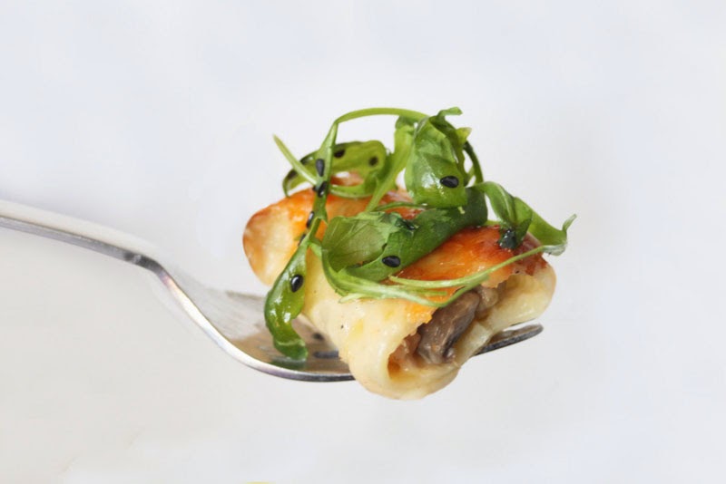Fabuloso menú de otoño con recetas y productos de temporada: canelones de setas