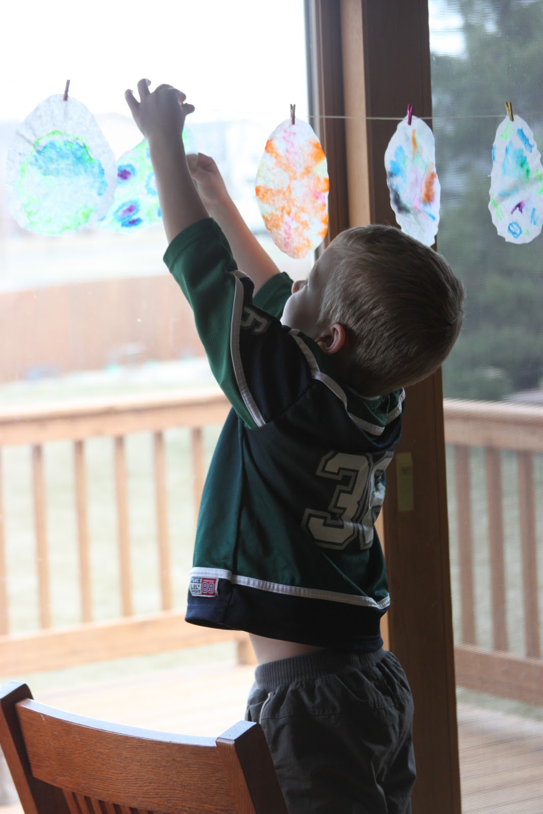 Kara's Creative Place Tiedye Coffee Filter Easter Eggs