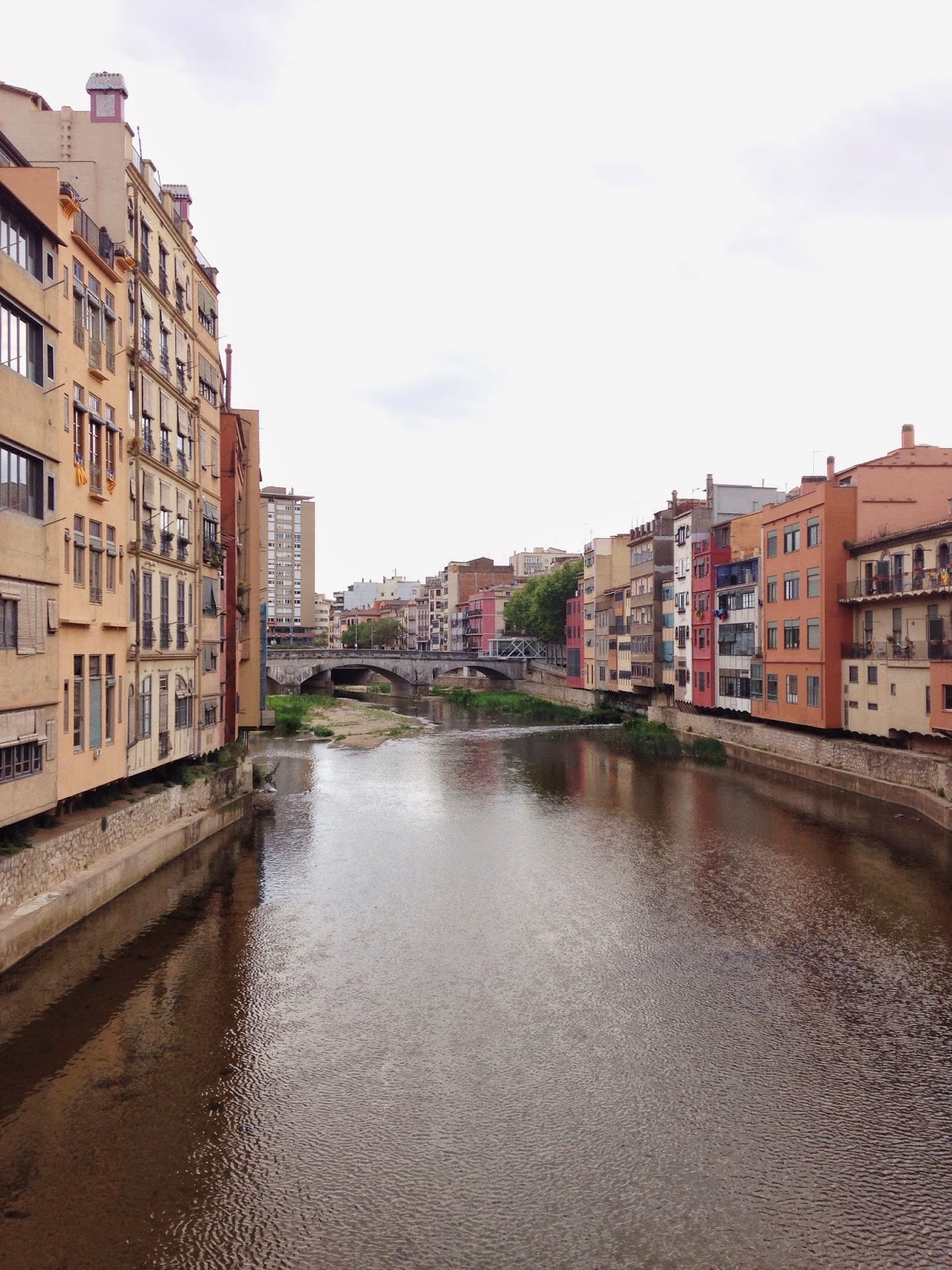 View from Eiffel Bridge Girona Spain View from Eiffel Bridge Girona Spain
