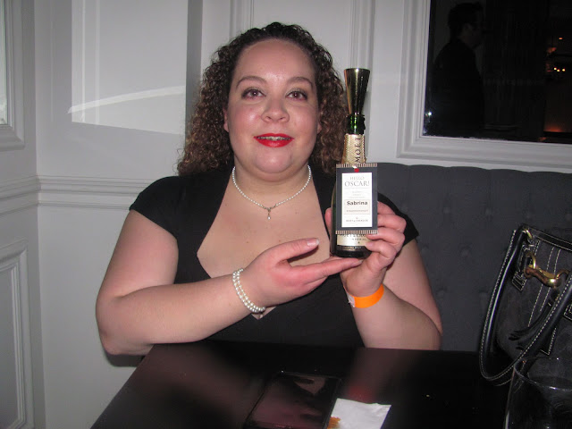 Me and my baby bottle of Moet at Oscar Night #NellcoteCBN