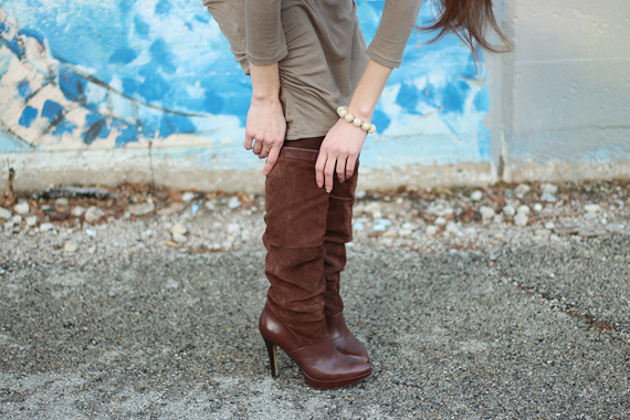 StyleSidebar - Suede and Leather Brown Boots