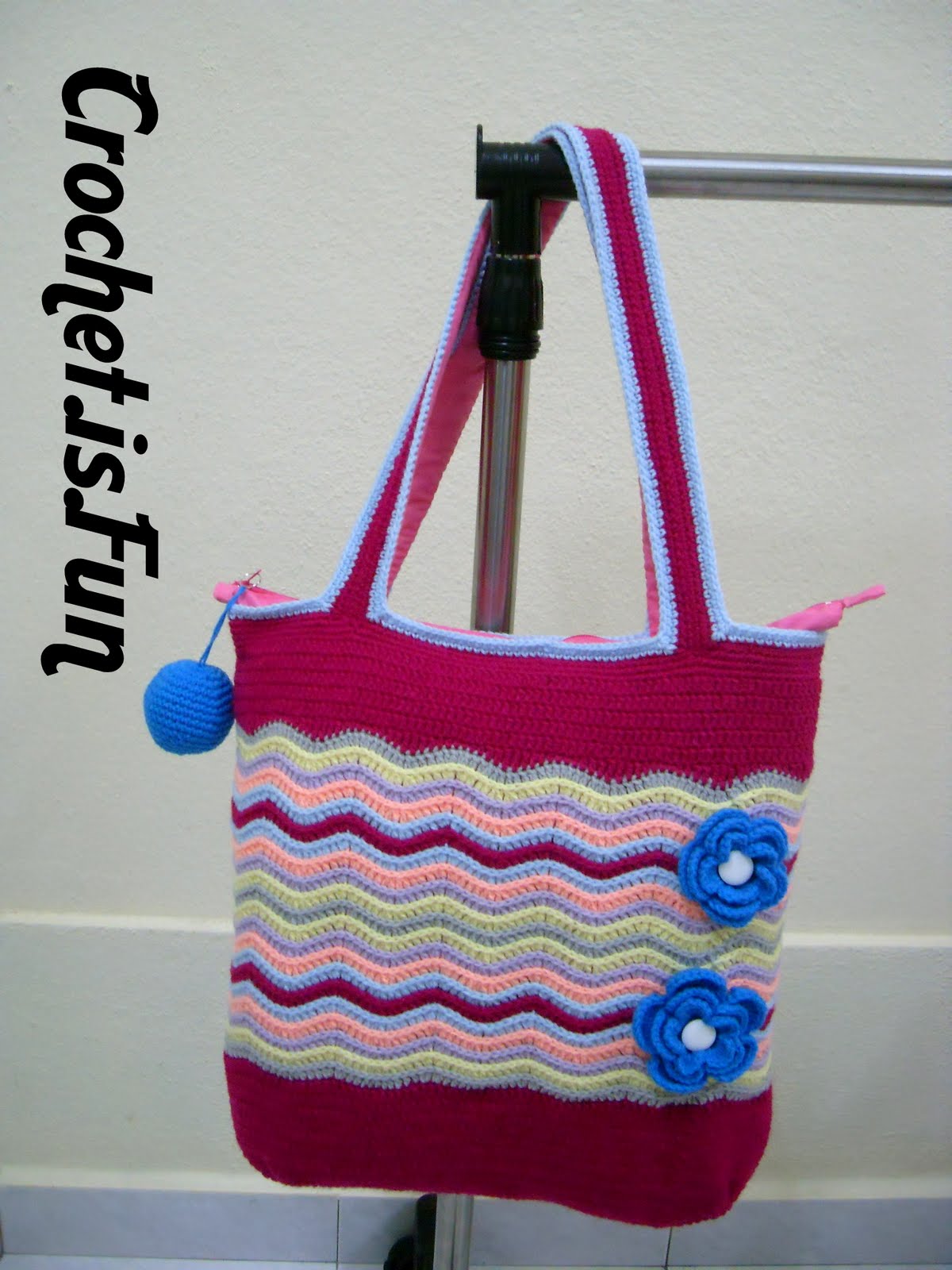 Crochet.is.Fun ripple bags