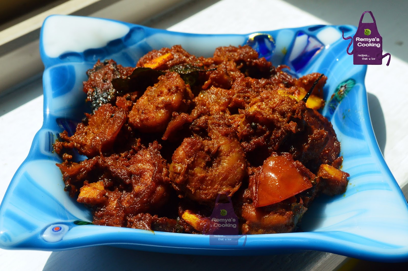 Remya's Baking Shrimp Roast (Kerala style)
