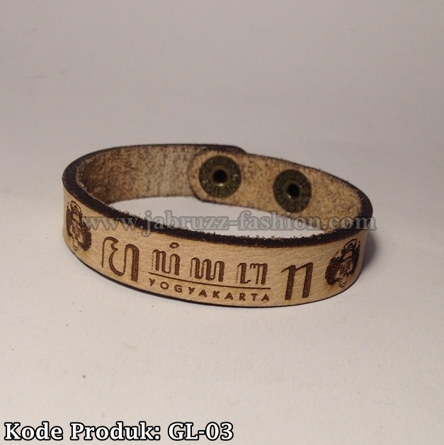 Harga Gelang Kulit Sapi Custom Premium - Cream Harga Gelang Kulit Sapi Custom Premium - Cream
