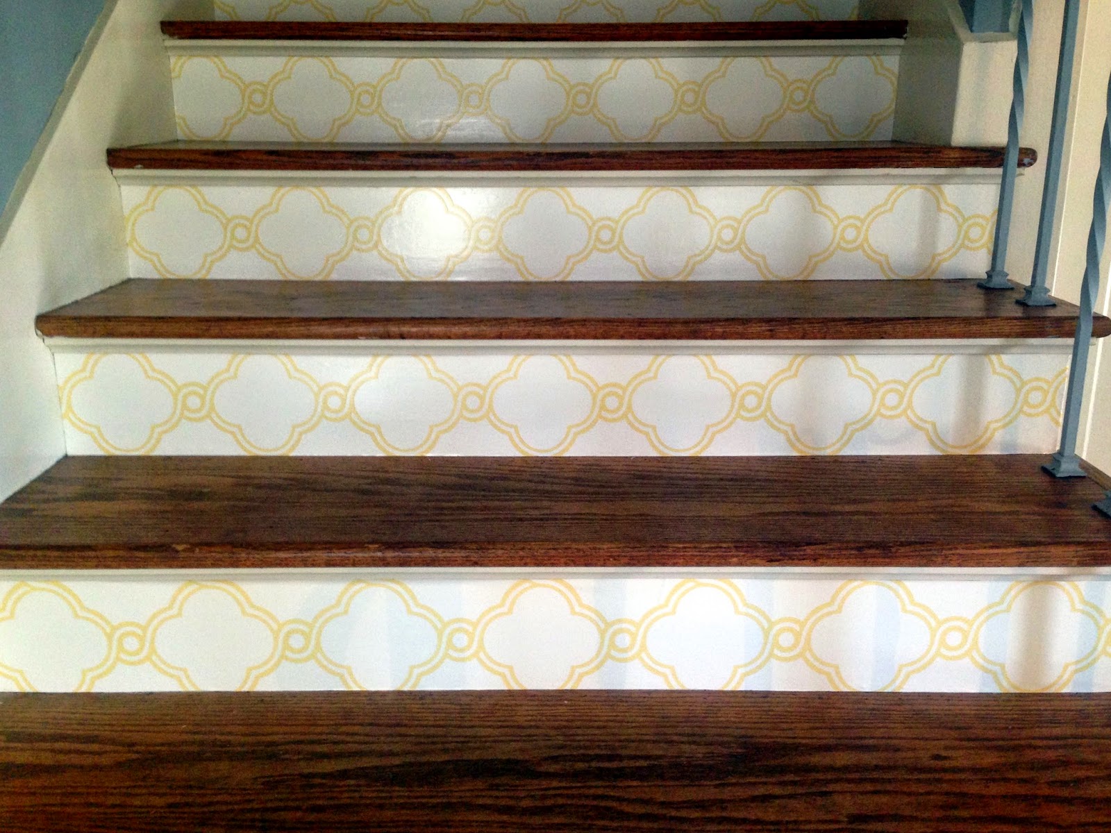 How to Wallpaper Stair Risers Barnaclebutt