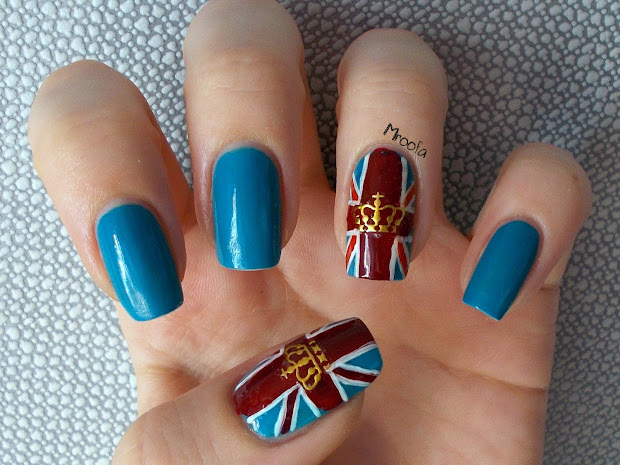 british flag nail art tutorial