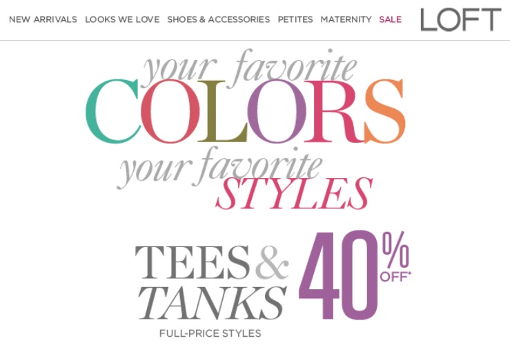 Ann Taylor Loft Coupons;