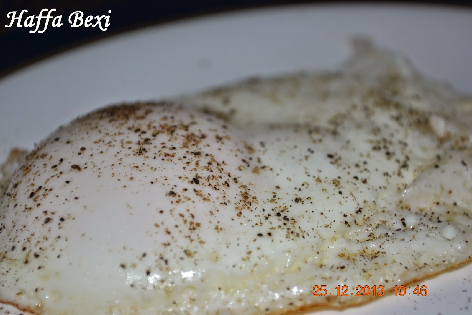Half Fry Egg without Oil Haffa's kitchen adventures
